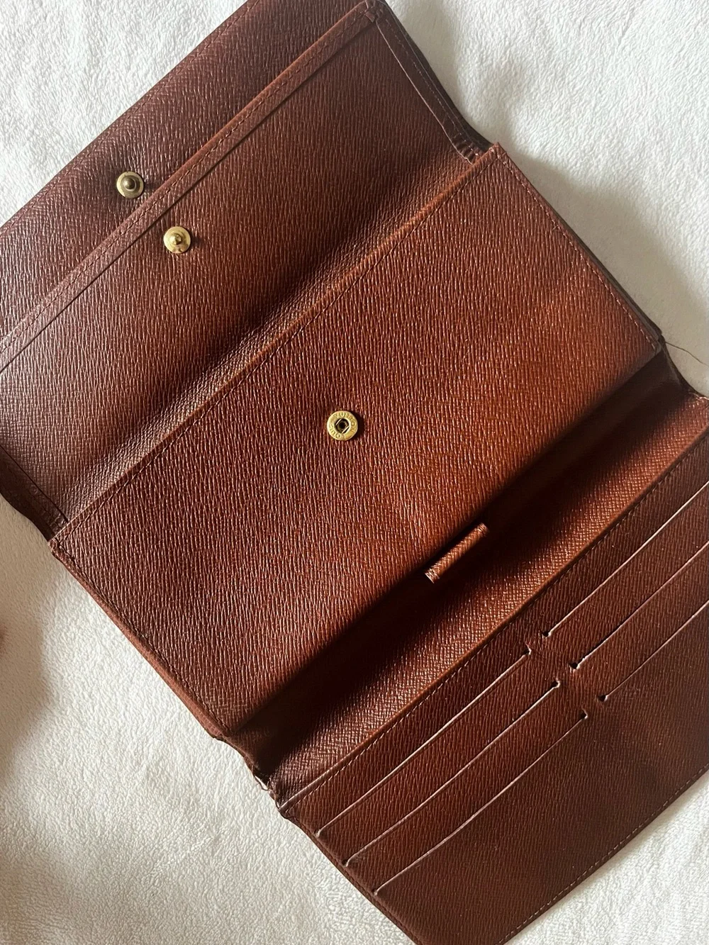 Louis Vuitton Monogram Continental Wallet - Dark Brown & Gold